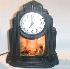 Art Deco Clock, Cowboy Motion