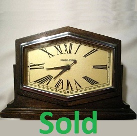 Antique Art Deco Clock, Manning Bowman Mantel Clock