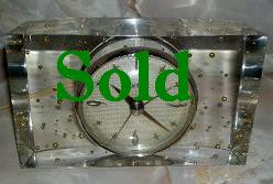 Art Deco Lucite Clock