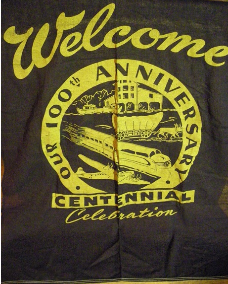 Antique Centennial Banner