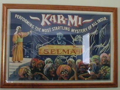 Antique Magic Poster, Karmi Selma Stone Litho