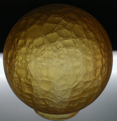 Amber Crackle Globe