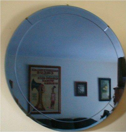 Blue Wall Mirror
