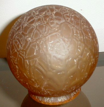 Amber Crackle Globe