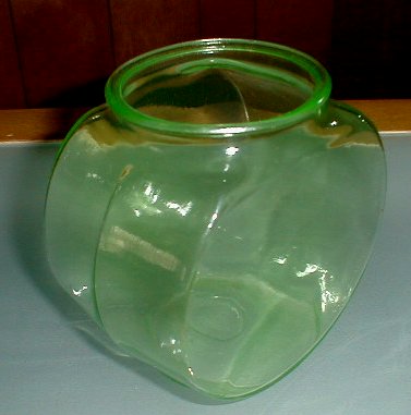 Antique Green Fish Bowl