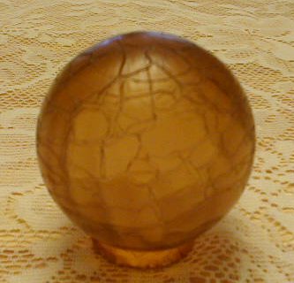 Amber Crackle Globe