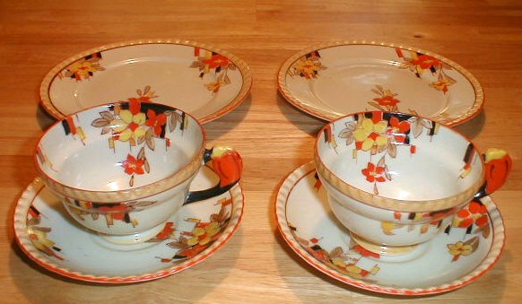 Vintage deco tea set