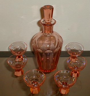 Antique Glass Decanter 
      Set