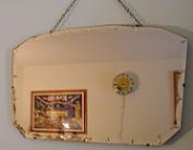 Pink Art Deco Wall Mirror