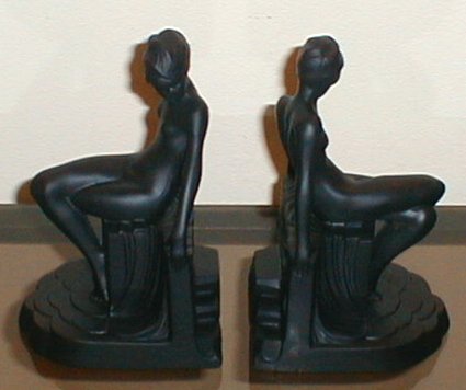 Art Deco Ronson Nude 
      Bookends