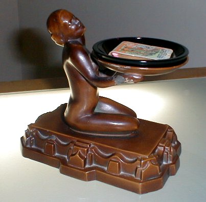 Antique Nude Ashtray