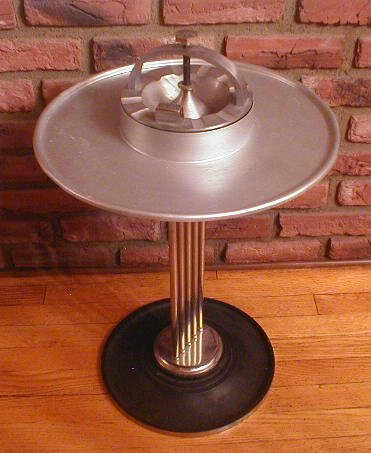 Vintage Art Deco Machine Age Standing Ashtray