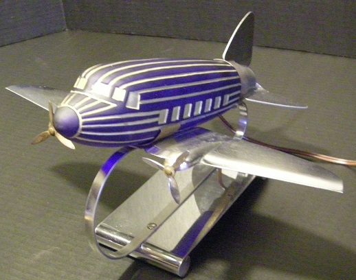 Art deco sales airplane lamp