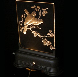 Antique Art Deco Bird Luminaire