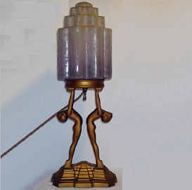 Double Nude Lamp