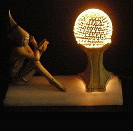 Antique Gerdago Pixie lamp