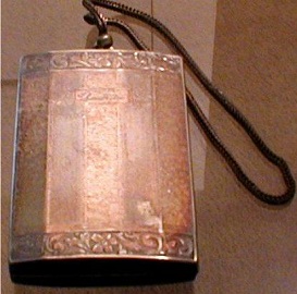 Vintage Art Deco Silver Compact