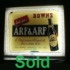 Antique Neon Arf & Arf Beer Advertisement