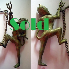 Antique Fireplace Damper Pull