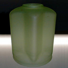 Antique Art Deco Green Glass Lamp Shade