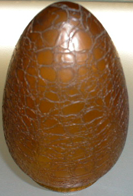 Amber Crackle Globe