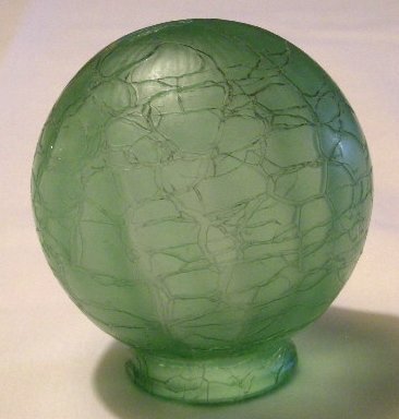 green Crackle Globe