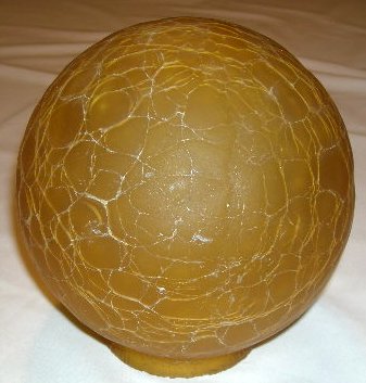 Amber Crackle Globe